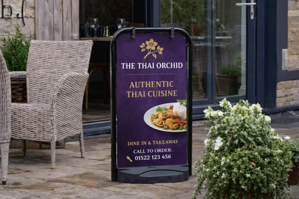 Pavement Sign - Thai Orchid
