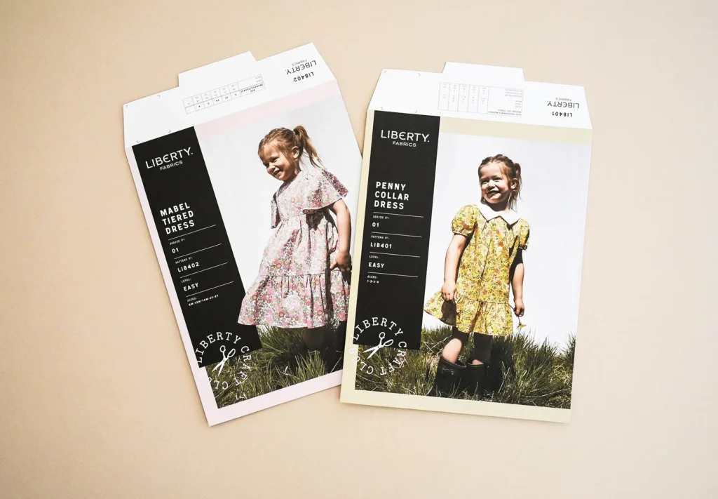 Two envelopes created for a clothing brand.