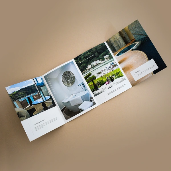 Folded leaflet featuring high-quality print with crisp text and images, ideal for promotional materials, brochures, or event handouts.