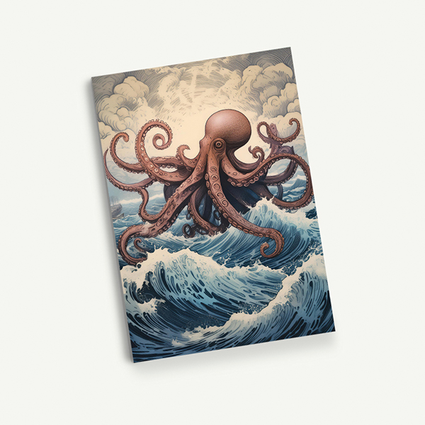 A large art print.
